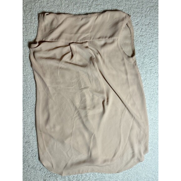 H&M Sleeveless Pink V Neck Top With Long Tail Sz 6 *Flaw Noted In Photo - Picture 2 of 7